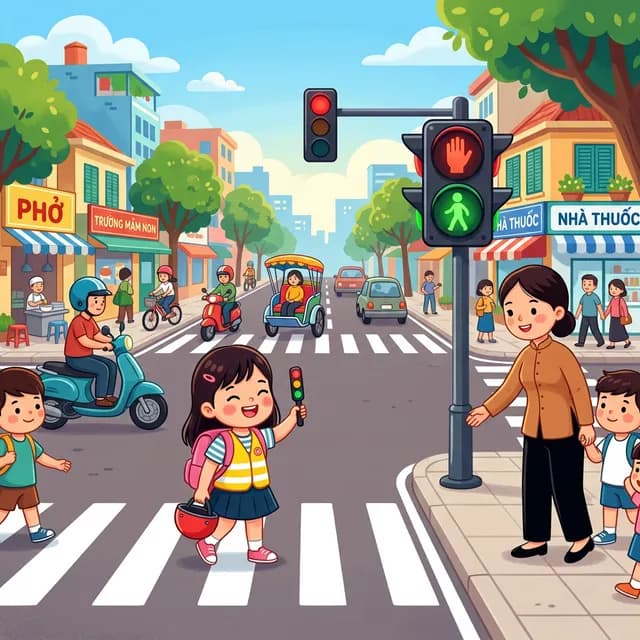 An Toàn Giao Thông Cho Bé: Dạy Con 10 Quy Tắc Cứu Mạng Bằng Trò Chơi