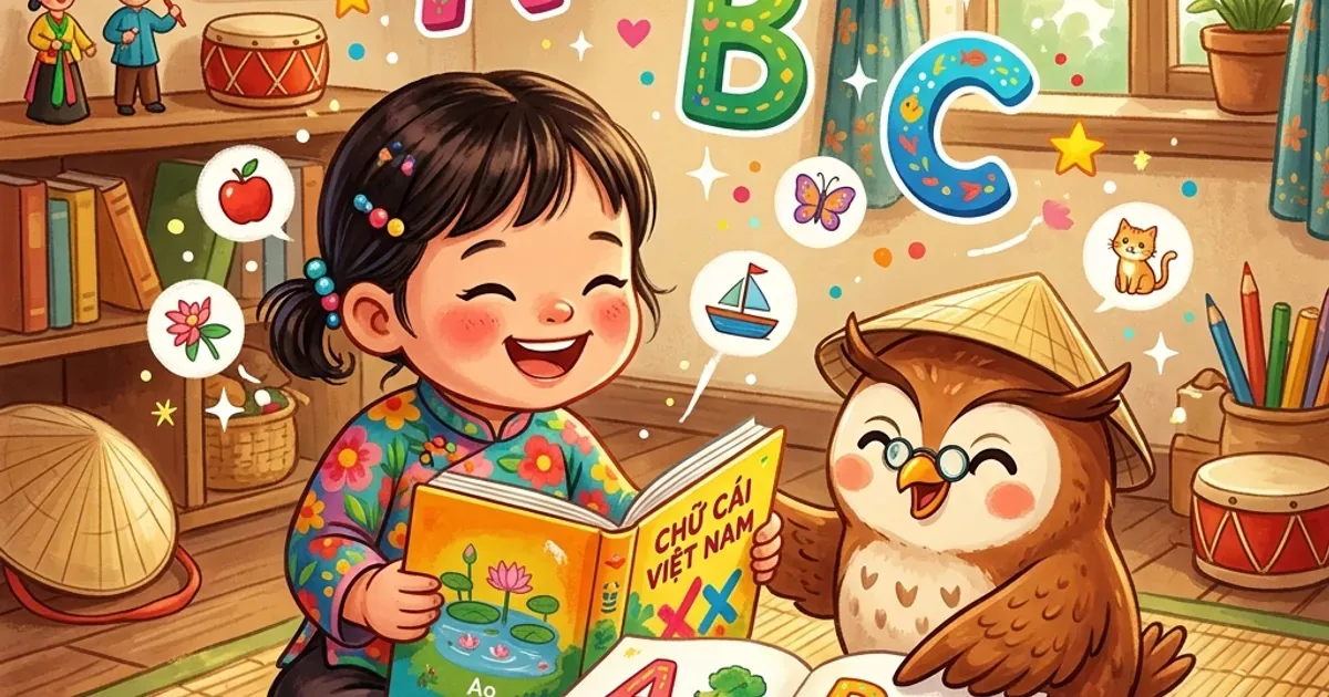 Dạy Bé Học Tiếng Việt: Lộ Trình Từ Chữ Cái Đến Đọc Trơn Cho Trẻ 3-7 Tuổi