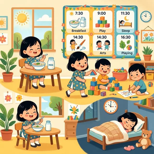 Lịch Sinh Hoạt 'Chuẩn Nhật' Cho Bé Mầm Non: Mẫu Sẵn Tải Về Ngay