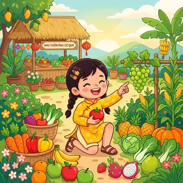 Dạy Bé Nhận Biết Trái Cây & Rau Củ: Mẹo Để Con Hết 'Sợ' Rau Xanh