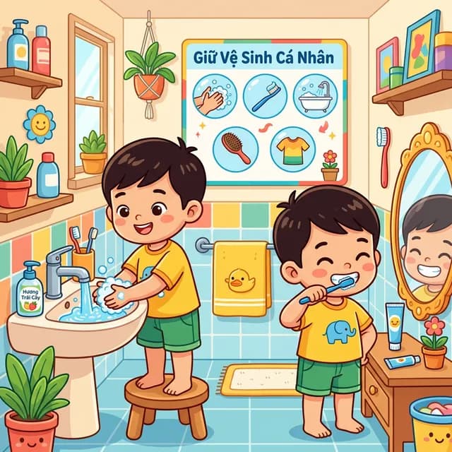 Dạy Bé Giữ Vệ Sinh Cá Nhân: Biến 'Cuộc Chiến Đánh Răng' Thành Trò Vui