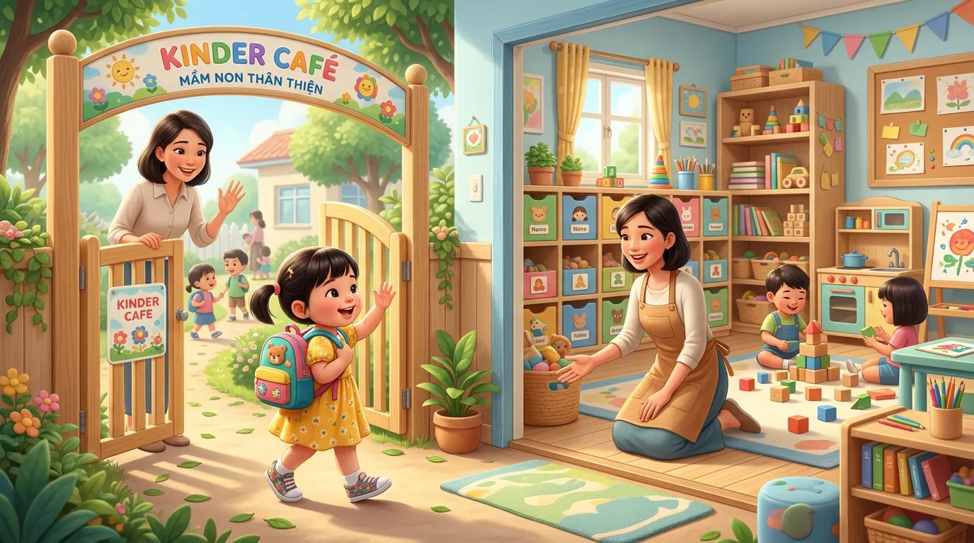 Chuẩn Bị Cho Bé Đi Học Mầm Non Không Khóc: Cẩm Nang Vàng Từ Tâm Lý Đến Kỹ Năng Cho Trẻ 2–4 Tuổi
